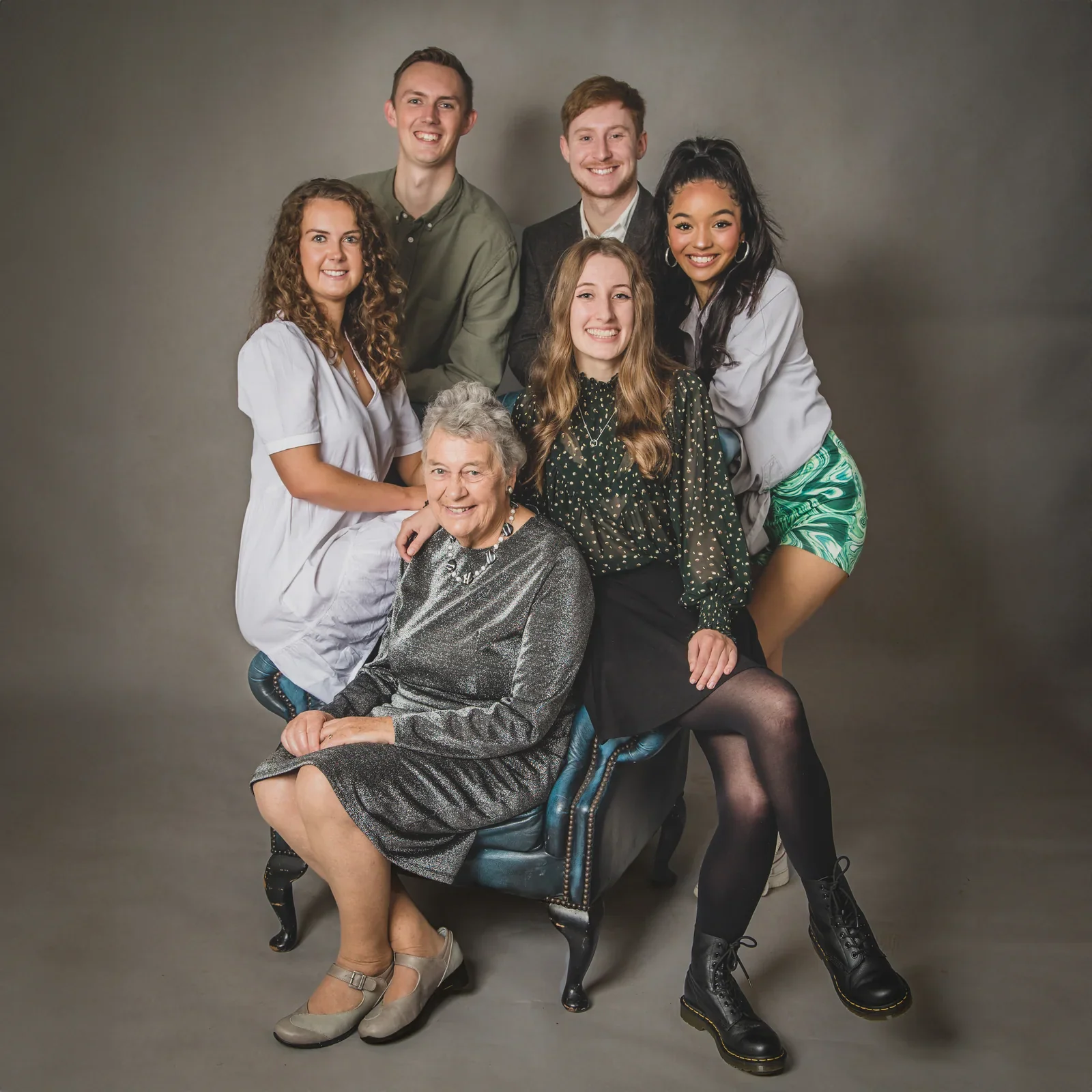 Studio family portrait photographed by Matt Curtis in Warminster, Wiltshire