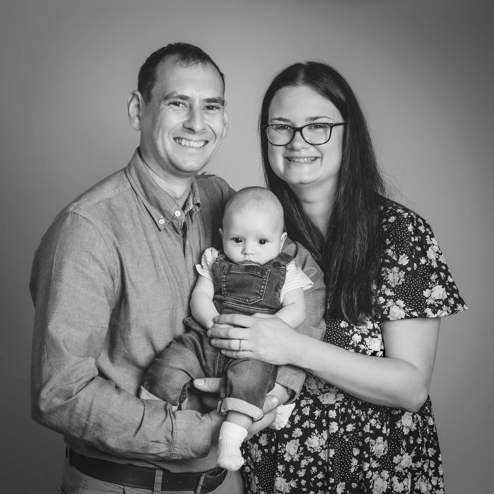 Studio family portrait photographed by Matt Curtis in Warminster, Wiltshire