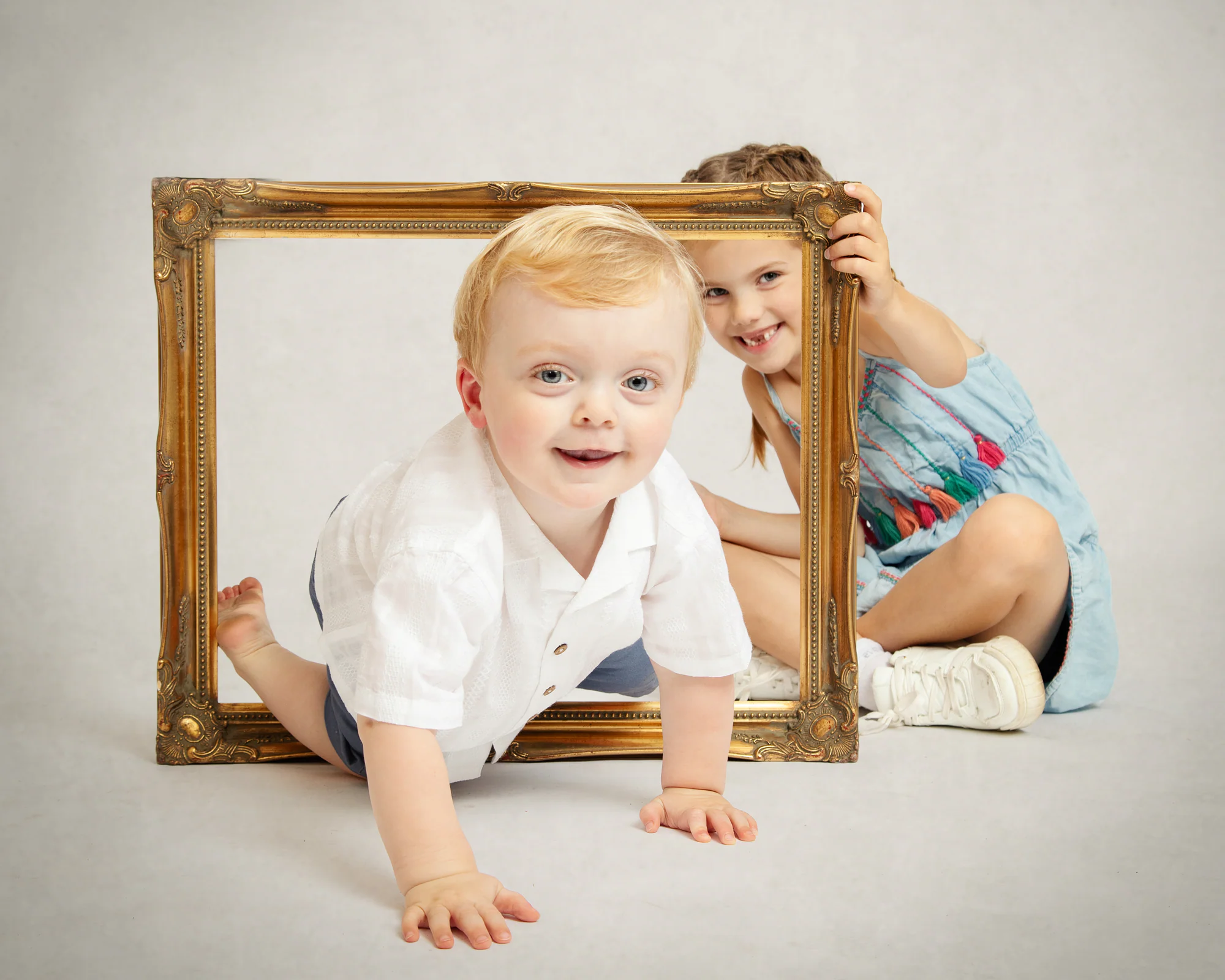 Studio family portrait photographed by Matt Curtis in Warminster, Wiltshire