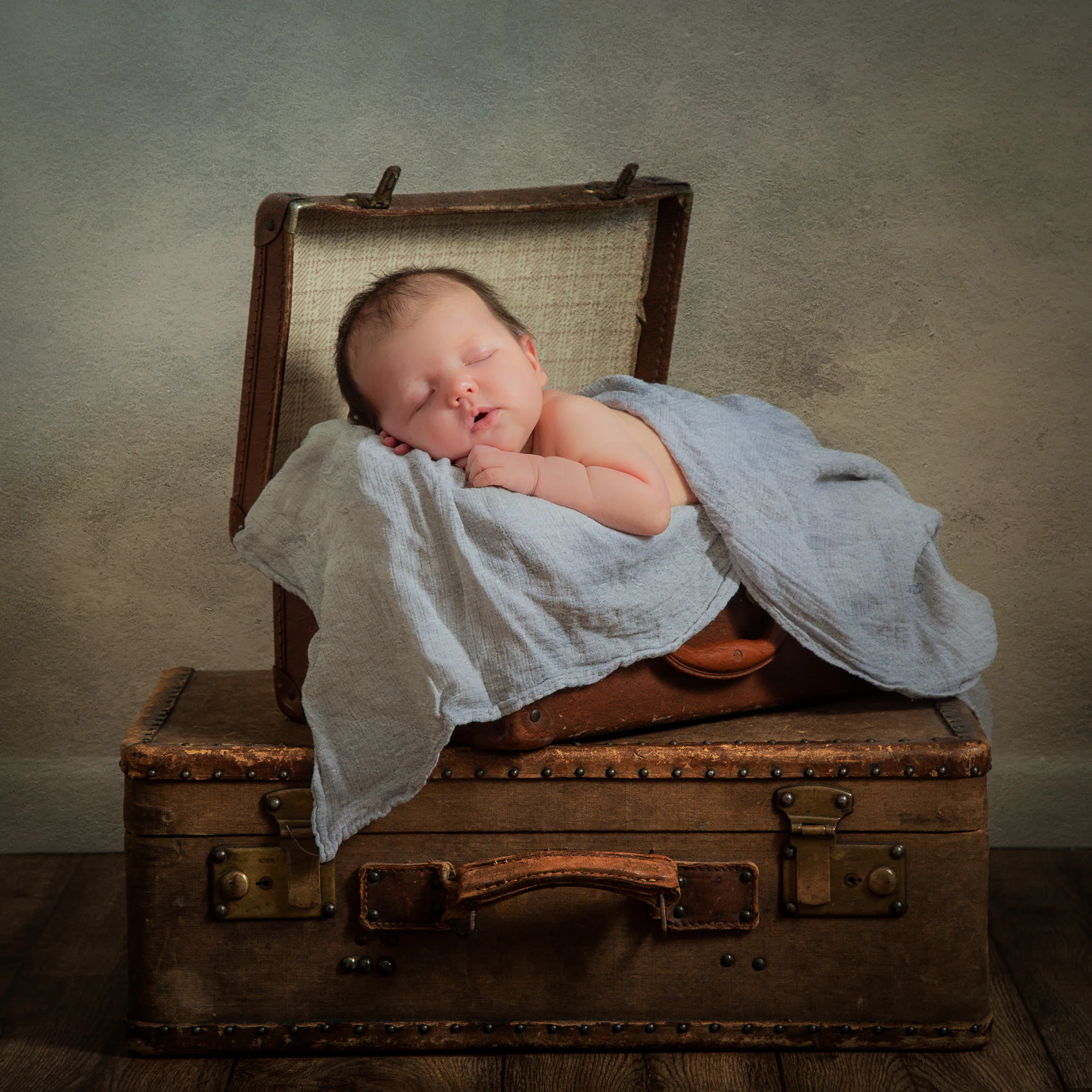 Newborn baby portrait photographed by Matt Curtis in Warminster, Wiltshire